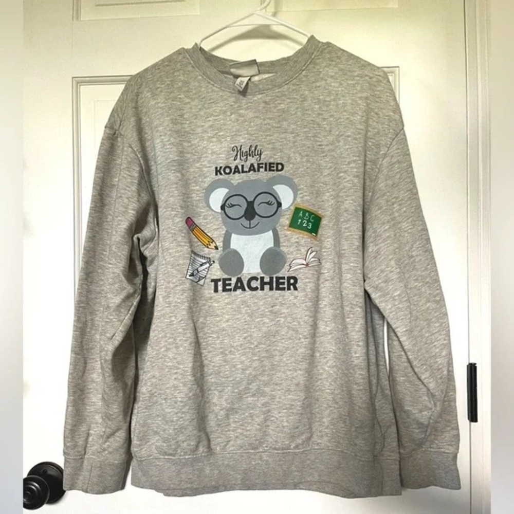 Divided Gray Crew Neck Sweater